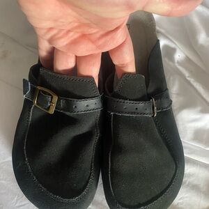 Black Kids Shoes with Buckle sz 10